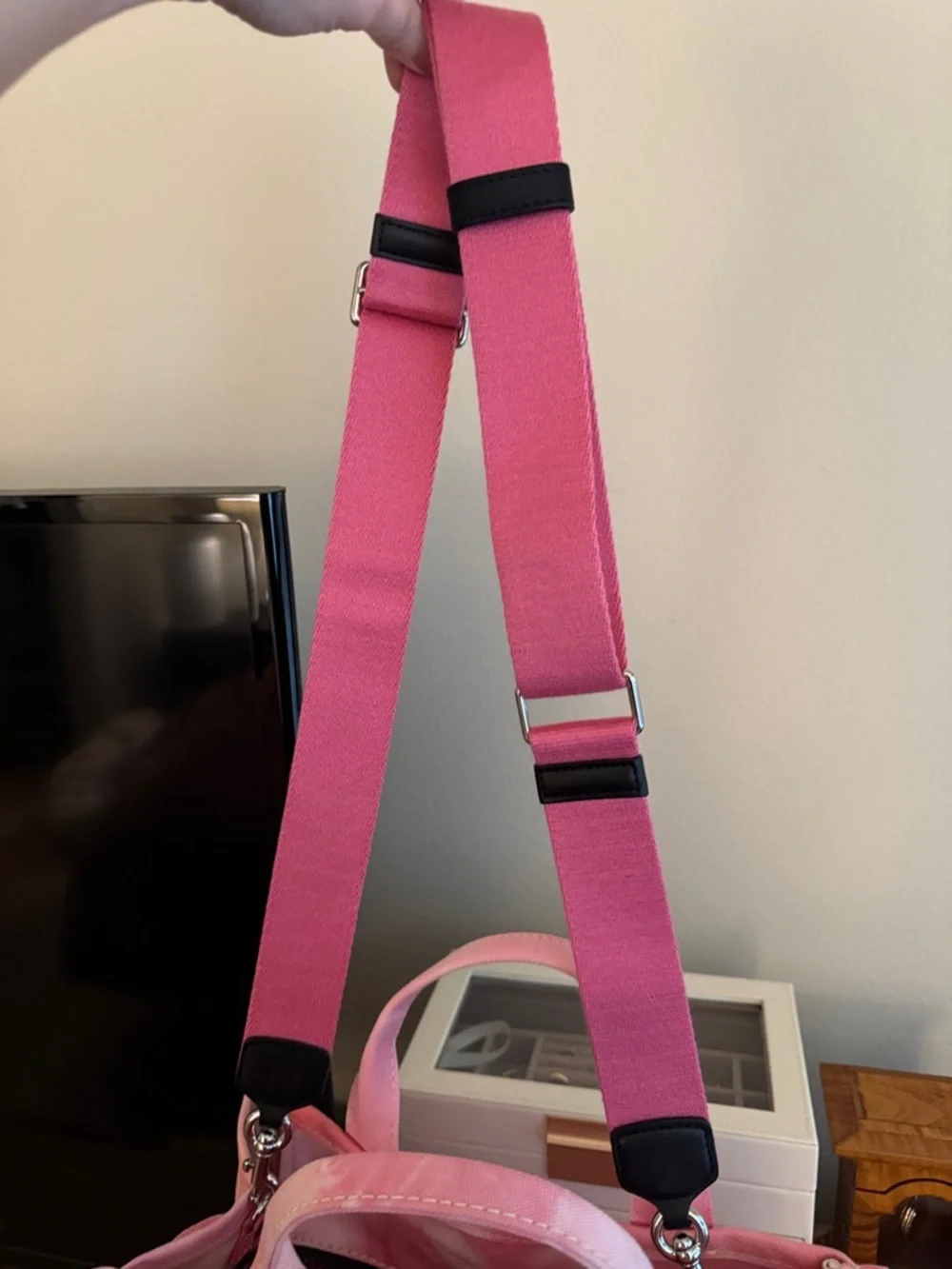 Marc Jacobs Pink Tie-Dye Canvas Medium Tote Bag - Picture 3 of 11